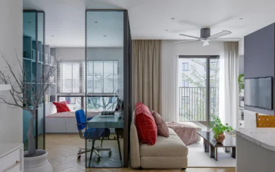 Aranżacja małego mieszkania o powierzchni 24 m²