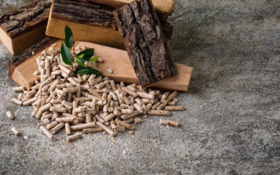 Pellet w ogrodzie